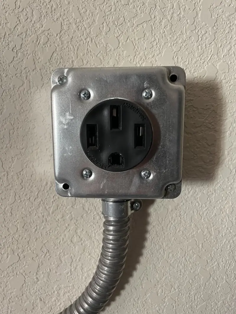 NEMA 14-50 outlet installed for Electrical Panel Upgrade in Palm Desert