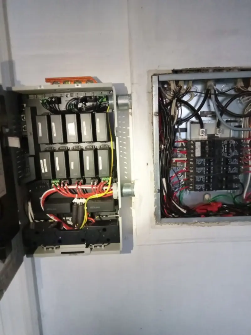 Electrical panel upgrade completed for Security Camera Wiring in Palm Desert
